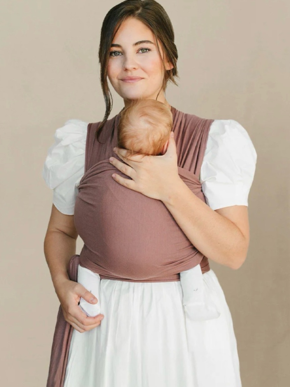 solly baby dusty rose swaddle or linen blanket